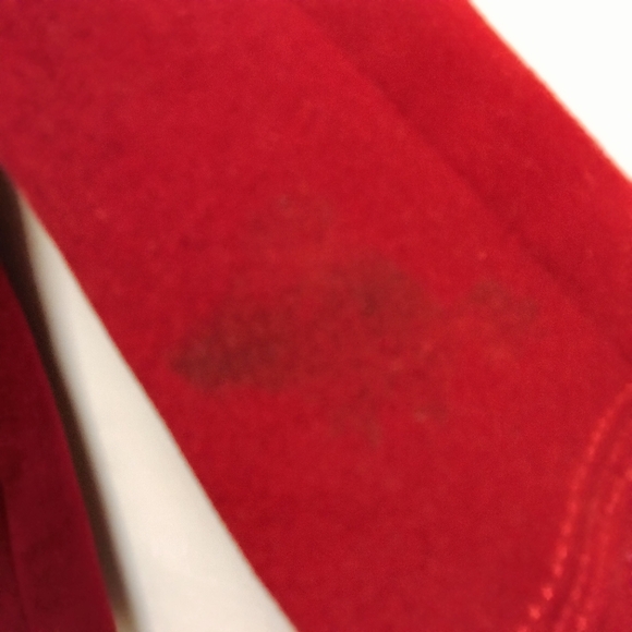 Calvin Klein Women's Size Double Breasted 100% Wool Red Peacoat (Size 14 - Picture 7 of 15